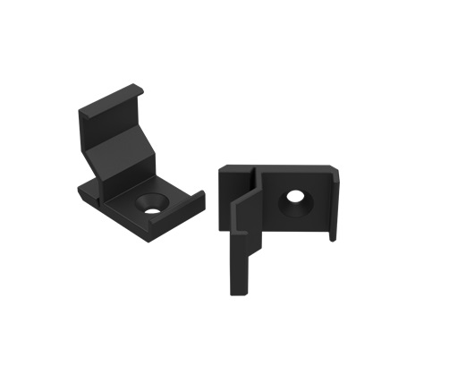 Clip di montaggio nera per profilo angolare