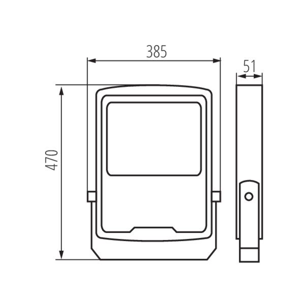 Faretto LED 240W 4000K nero
