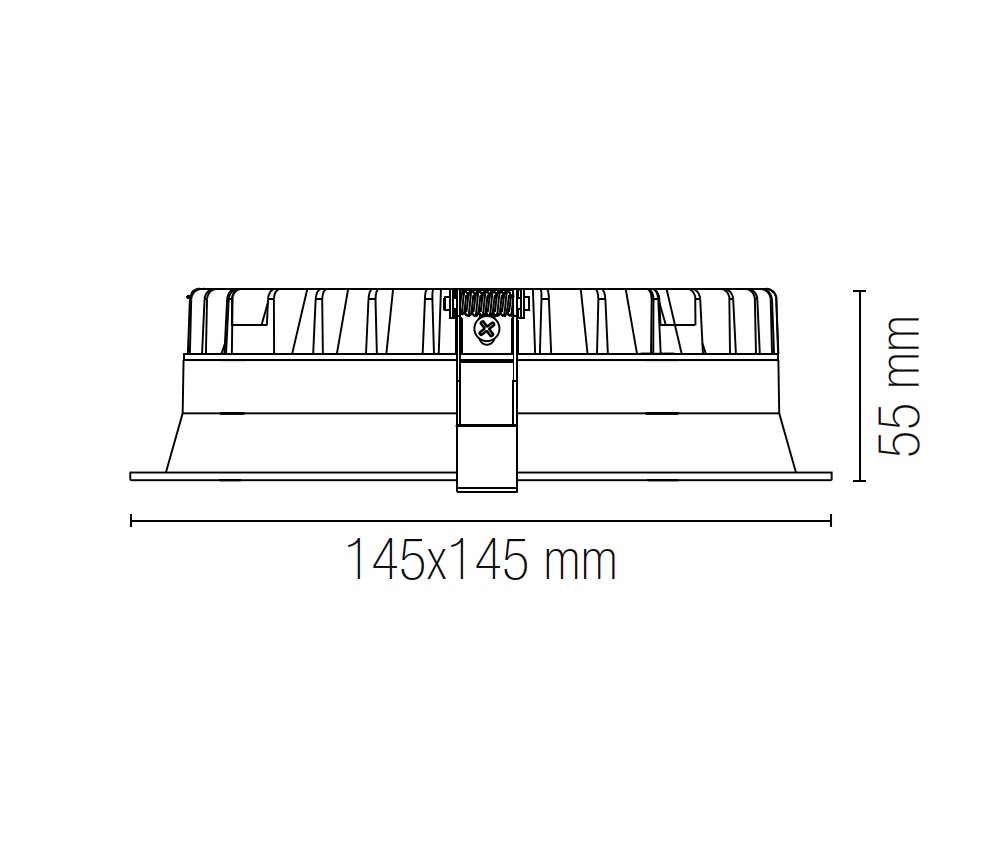 LED Einbau 18W 14,5x14,5cm