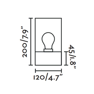 Plafoniera IP65 E27 trasparente