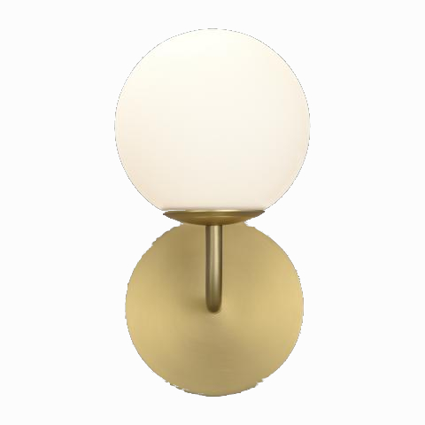 Lampada da parete in vetro/oro Ø15cm E27
