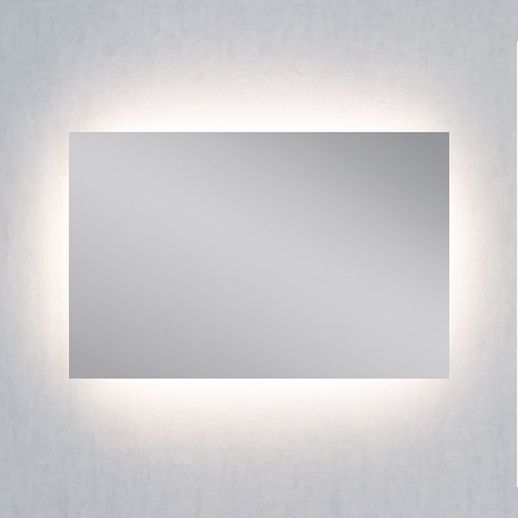 Specchio LED rettangolare senza cornice - indiretto