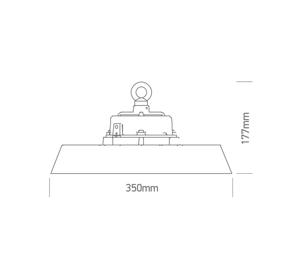 Faretto LED ad alta baia 120W-200W dimmerabile