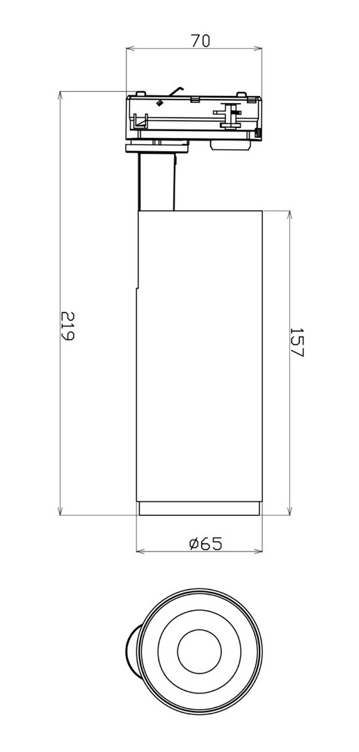 Faretto LED Bianco 1PH Mini