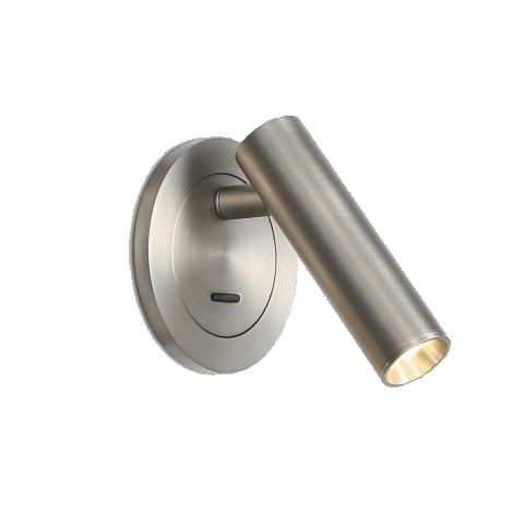 Lampada da lettura a LED da incasso nichel con interruttore