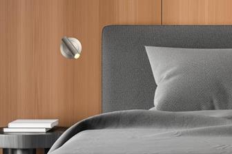 Lampada da lettura a LED da incasso nichel con interruttore