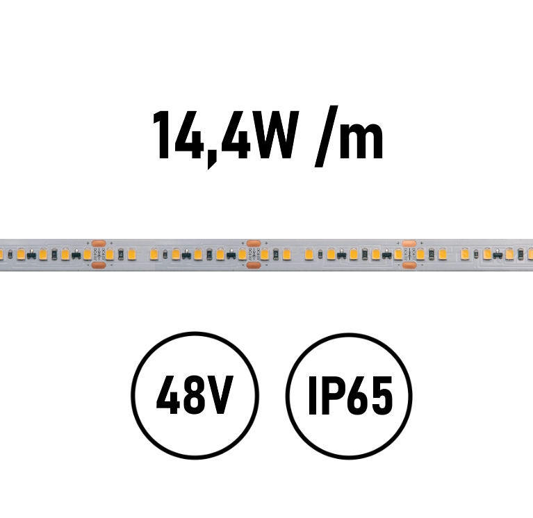 Striscia LED 14,4W IP65 48V