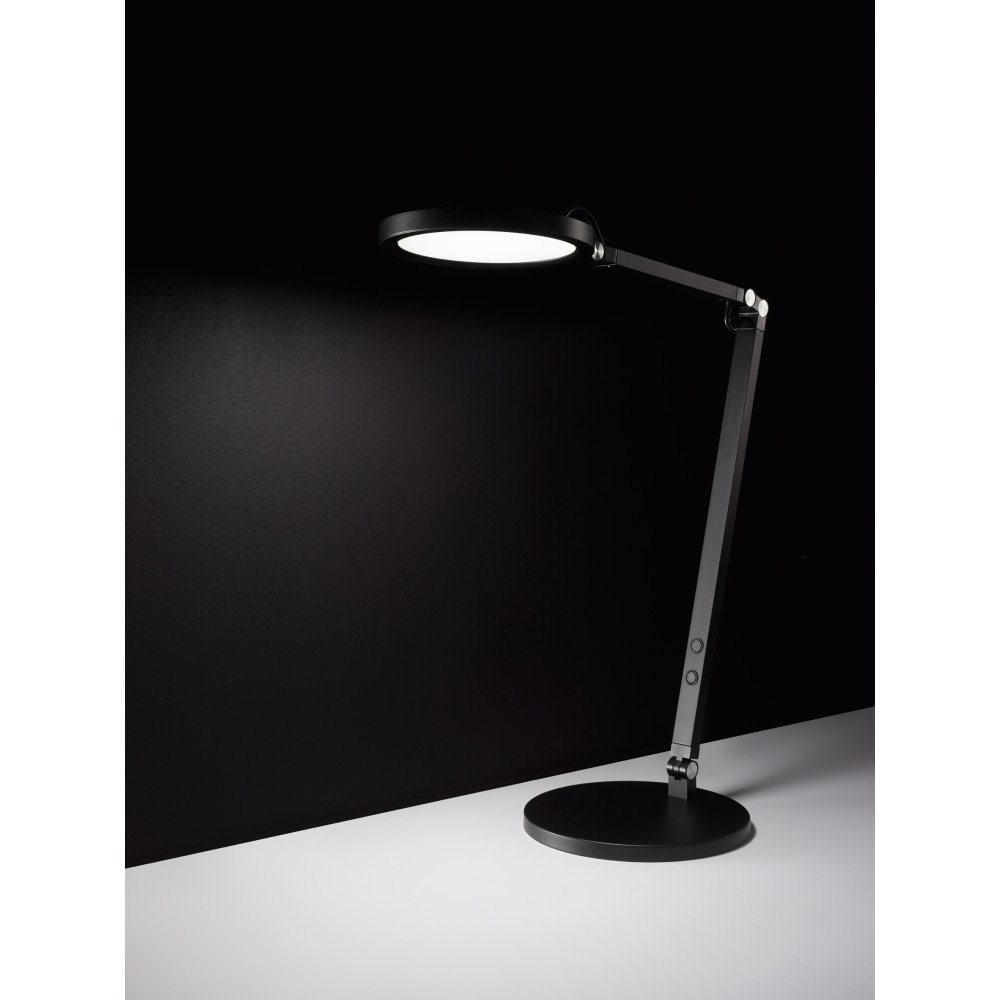 Lampada da scrivania a LED nera 9W