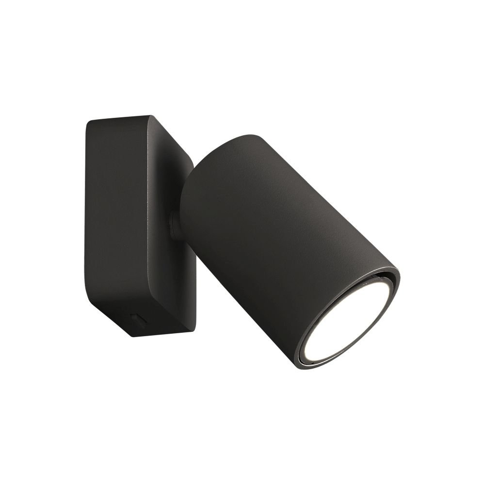 faretto nero 1xGU10