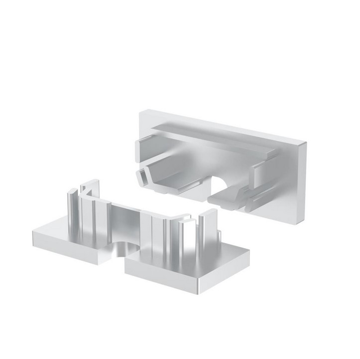Endkappen Alu Profil 25x10mm, mit Loch