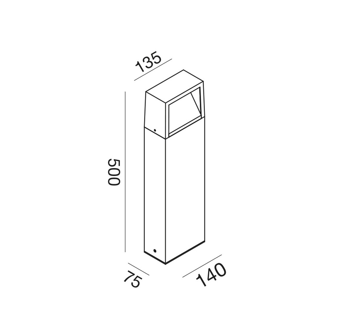 Pollerleuchte LED 50cm CCT