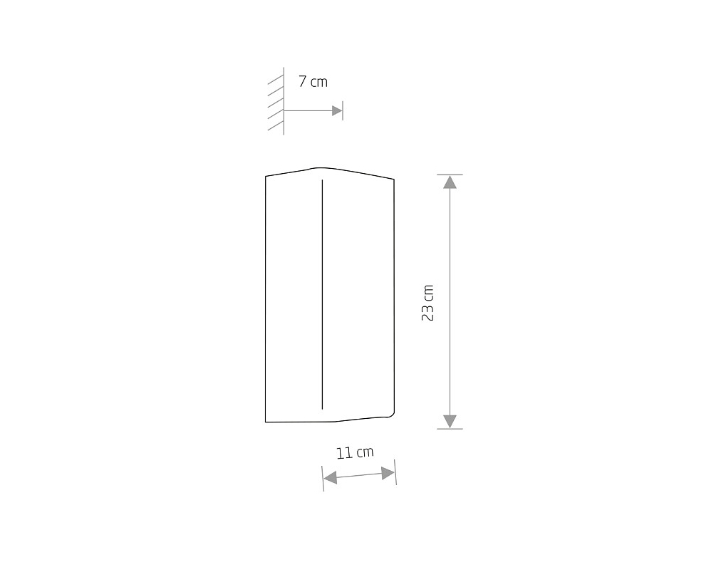 Applique antracite 2xGU10 dir/ind.