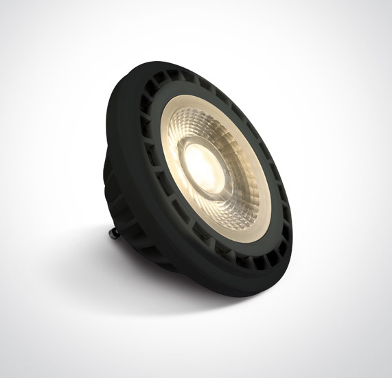 LED ES111 15W 3000K DIMM schwarz