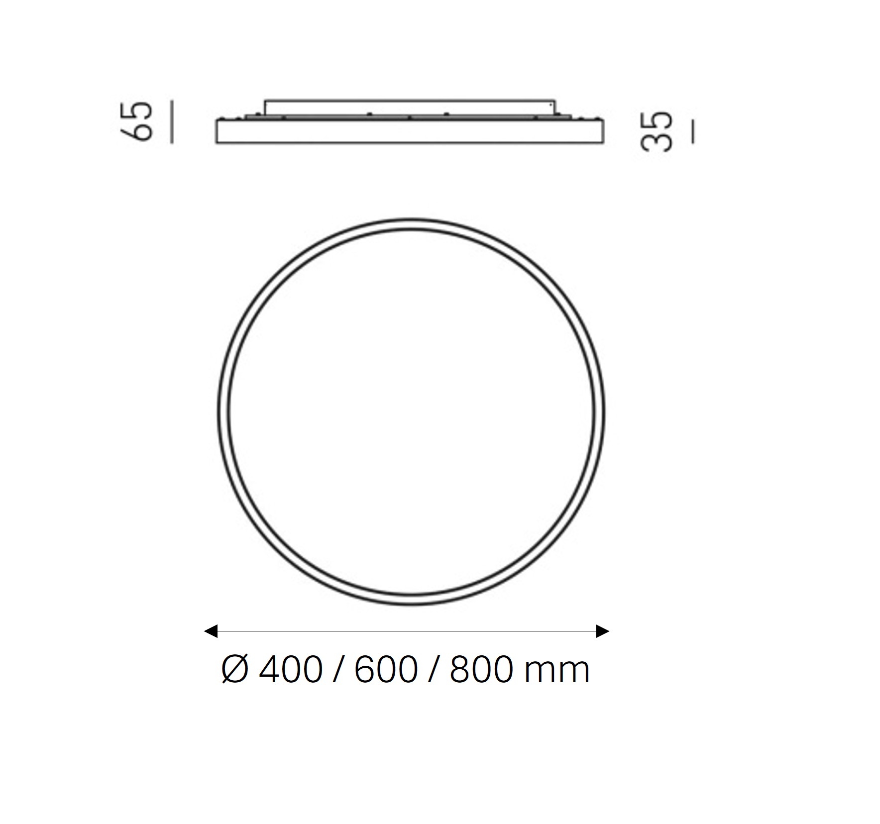 Plafoniera LED oro dir/ind.