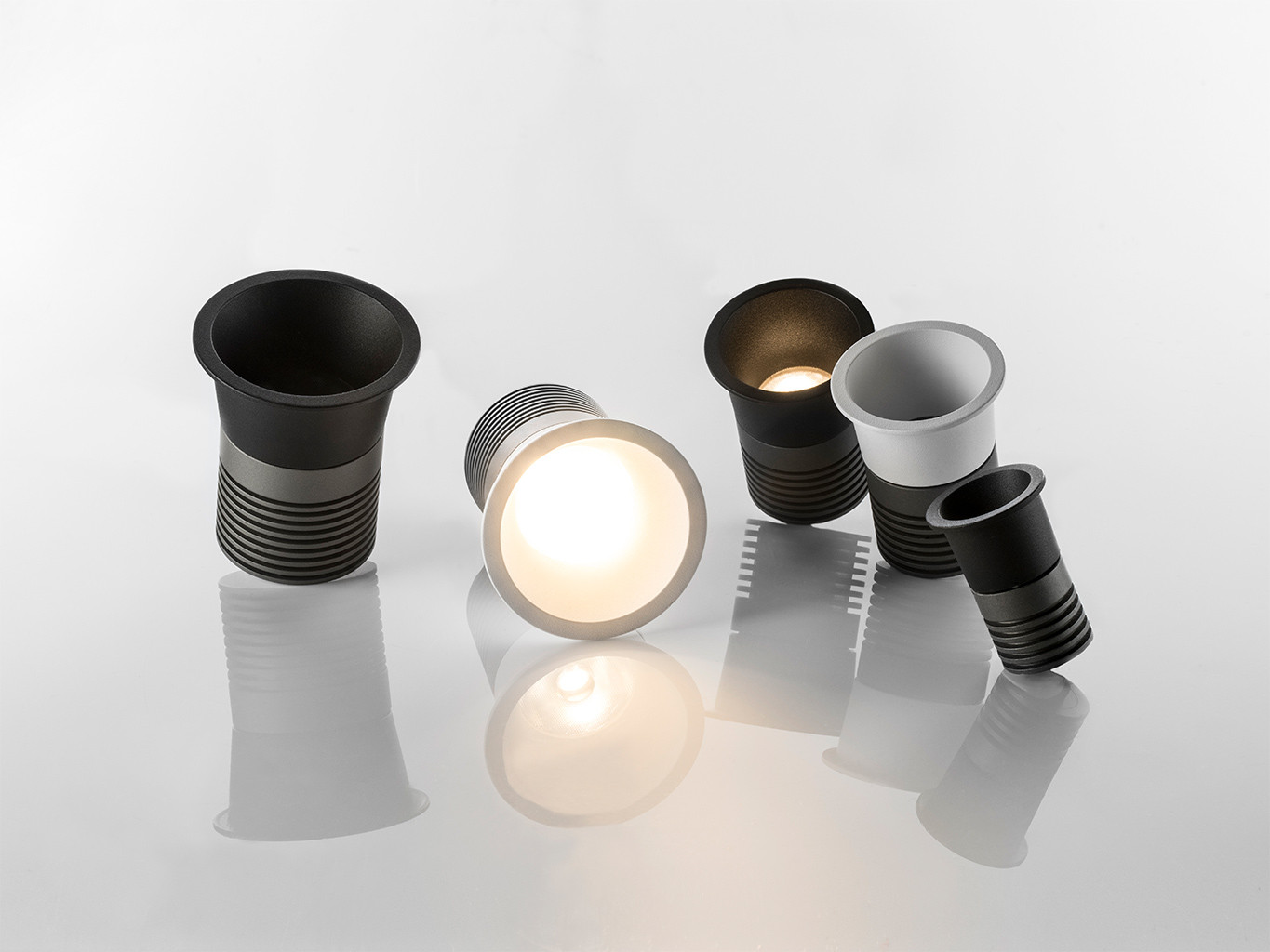 Faretto da incasso LED Ø58 nero IP44