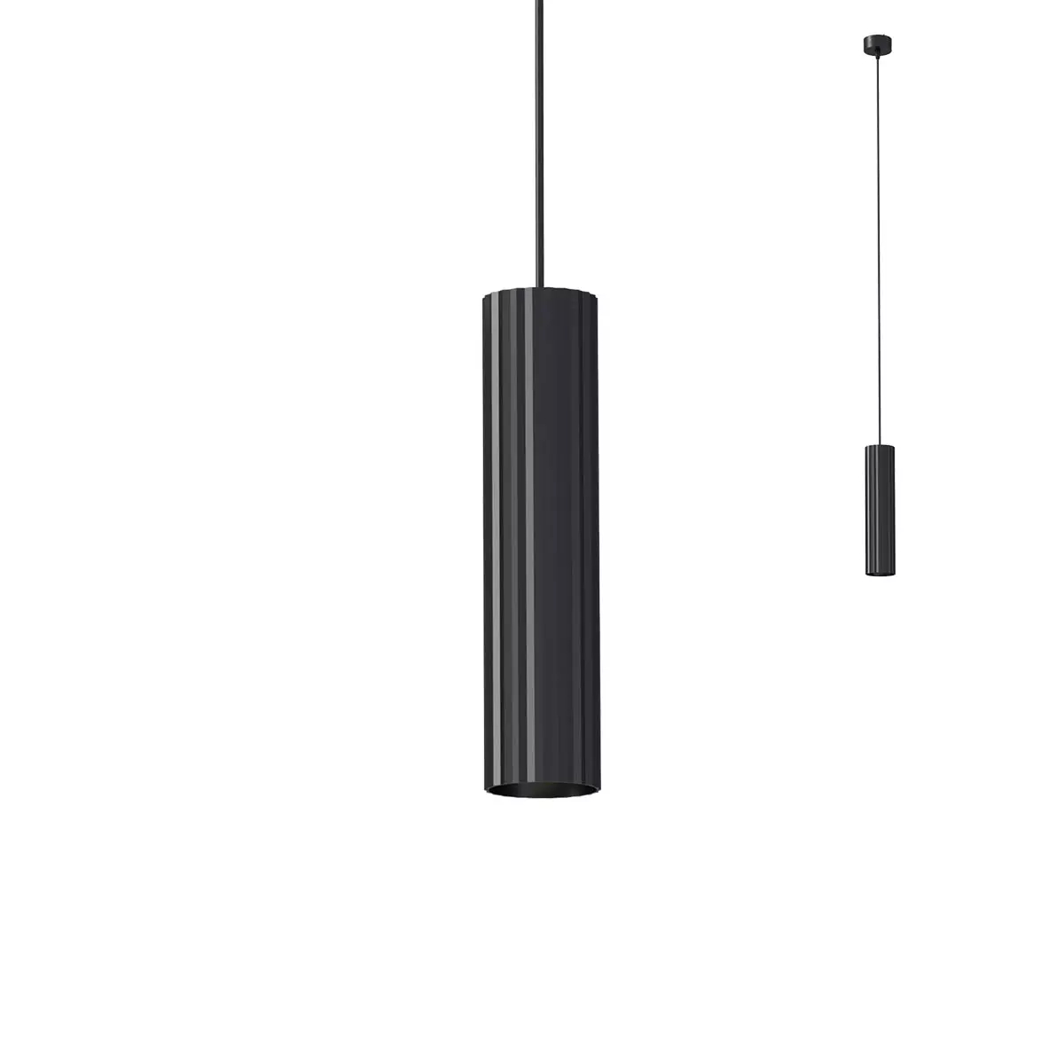 Lampada a sospensione GU10 nero