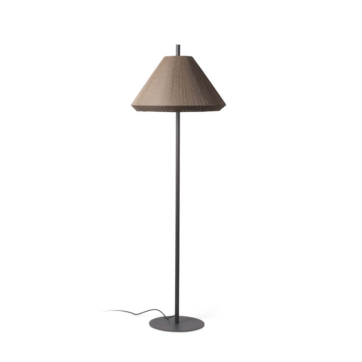 Lampada da terra 195cm Esterno antracite/marrone