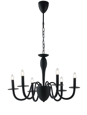 Lampadario Ø78 nero
