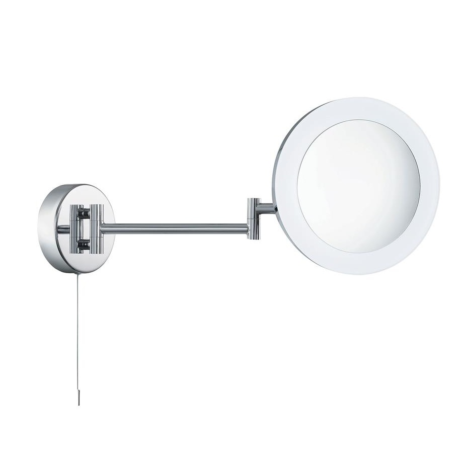 LED Schminkspiegel chrom IP44 Ø20cm