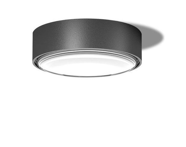 Faretto da superficie LED lente antracite Ø10,7cm IP65