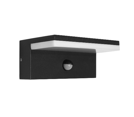 LED Wandleuchte IP54 mit Bewegungssensor anthrazit
