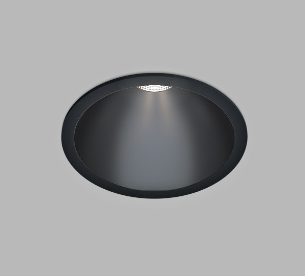 LED Einbaustrahler Ø81mm Schwarz IP54