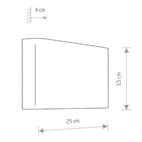 Applique bianca 2xG9 dir/ind.