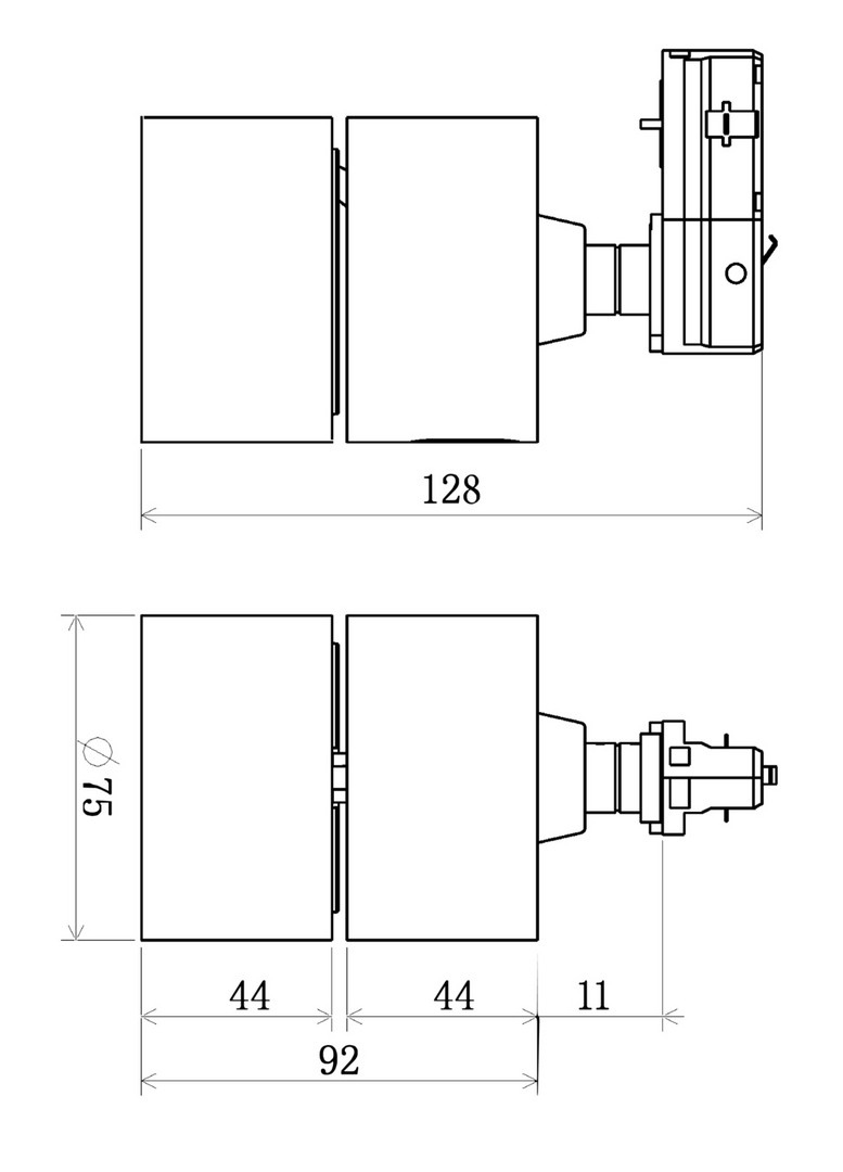 Faretto LED Nero 1PH Mini