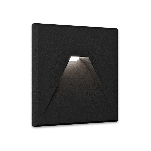 LED incasso parete IP44 CCT nero