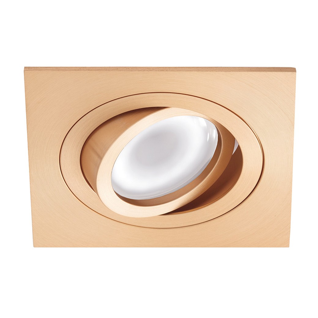 Faretto da incasso GU10 94x94 oro