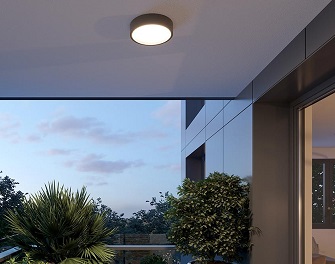 Plafoniera IP65 Ø27,5cm con sensore