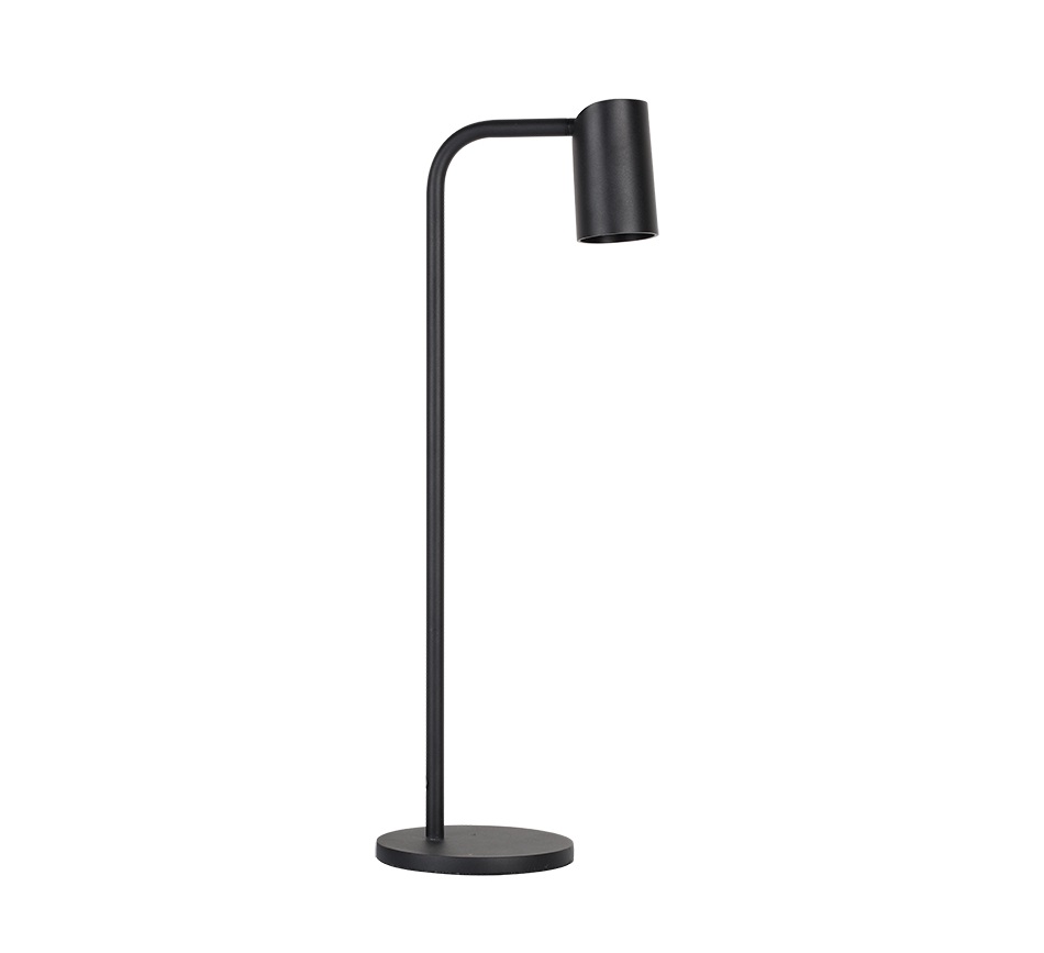 lampada da tavolo nera 52cm GU10