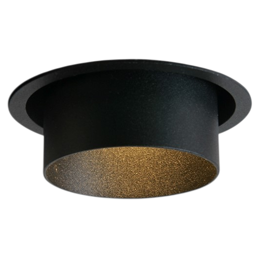 Faretto da incasso GU10 nero Ø75mm