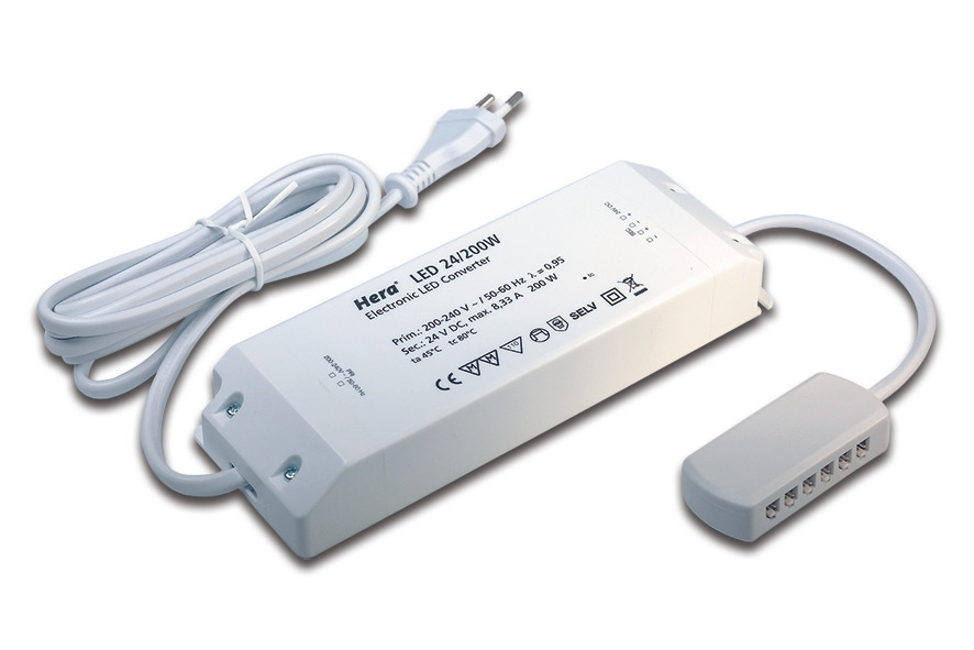 Driver LED 200W sistema plug-in 24V