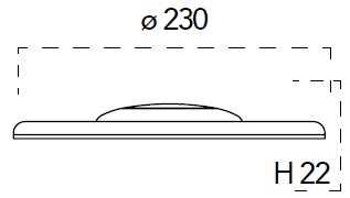 Pannello LED Ø23cm 22W CCT
