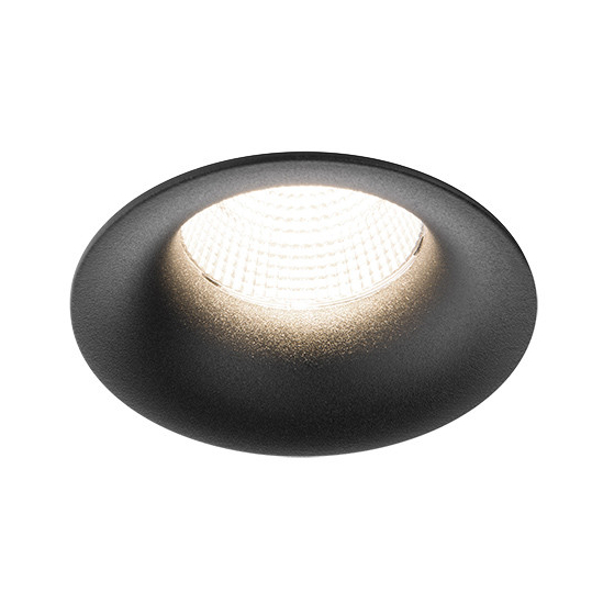 Faretto da incasso LED nero IP44