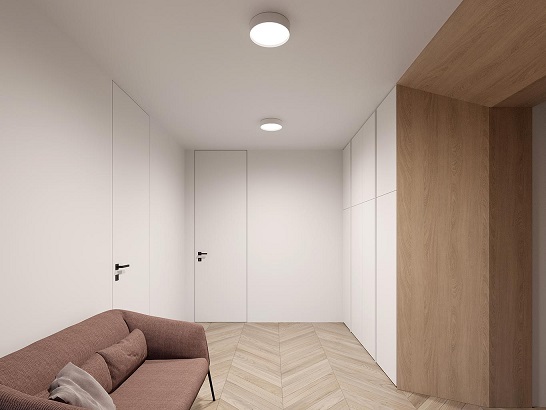 Plafoniera LED IP65 Ø25 bianco 9-18W CCT