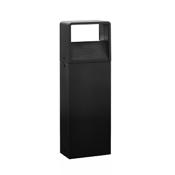 Paletto luminoso LED nero 40cm IP65