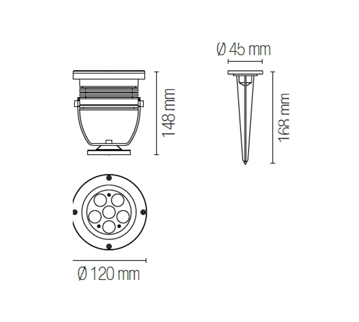 Steckstrahler LED 18W IP65 RGB