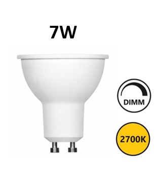 LED GU10 weiß 7W 2700K 15° dimmbar