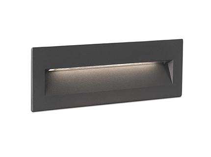 LED incasso parete antracite 8W 3000K IP65