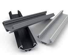 Eckprofil Weiß mit Abd. opal