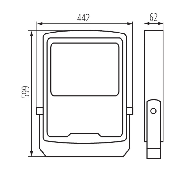 Faretto LED 300W 4000K nero