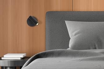 Lampada da lettura a LED da incasso nera con interruttore