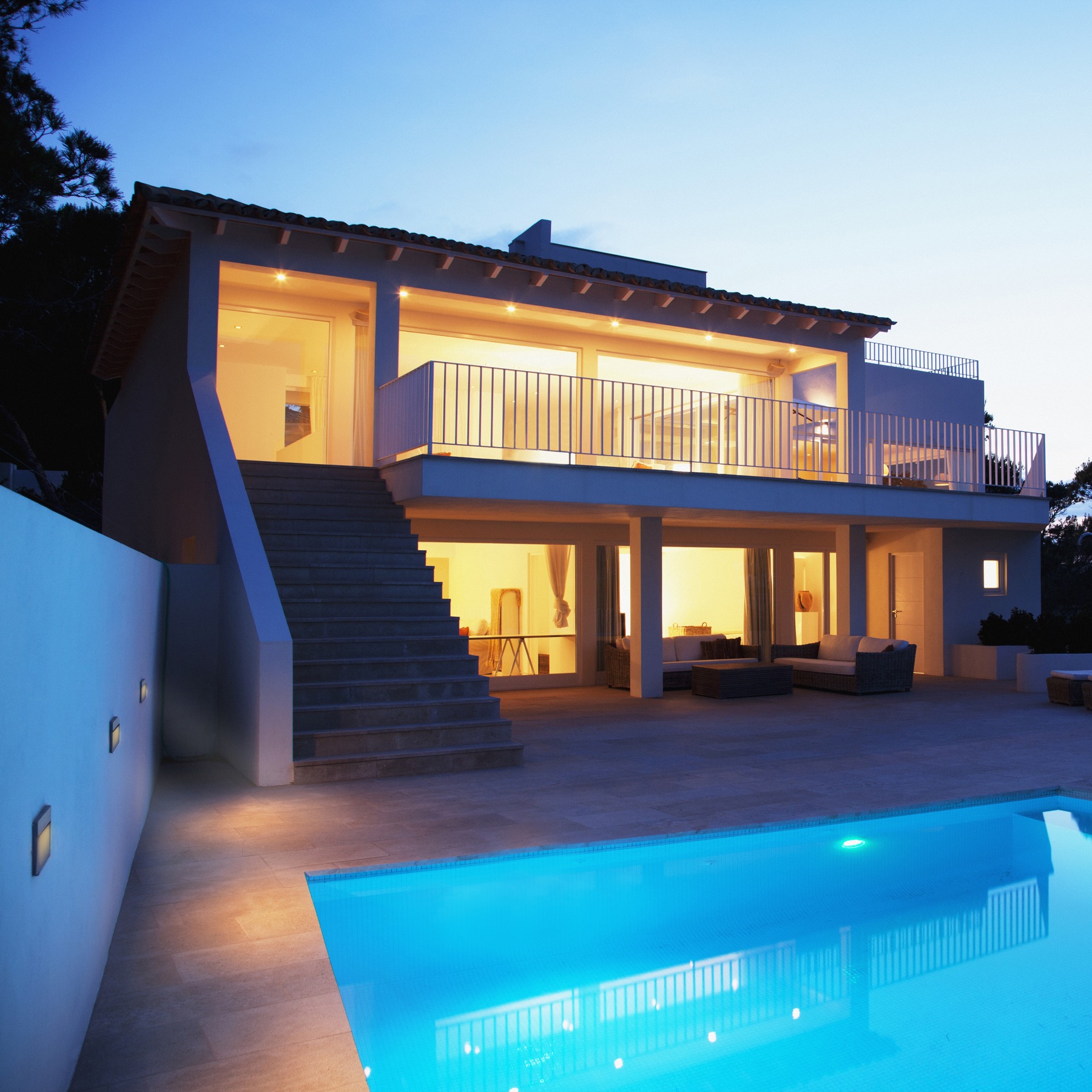 Applique LED 10x10cm antracite