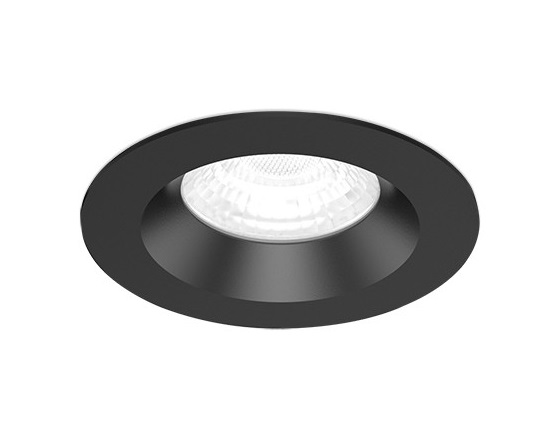LED Einbaustrahler schwarz rückversetzt IP65