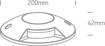 Bodenaufbau LED 1-flammig