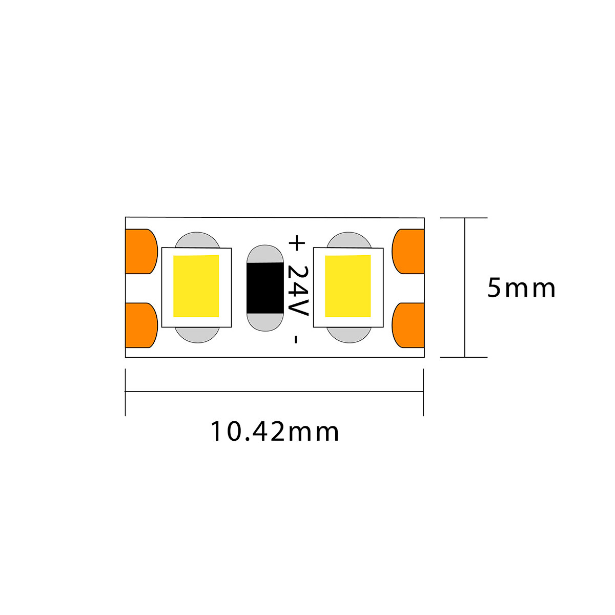 LED Streifen Slim 15W IP20 24V