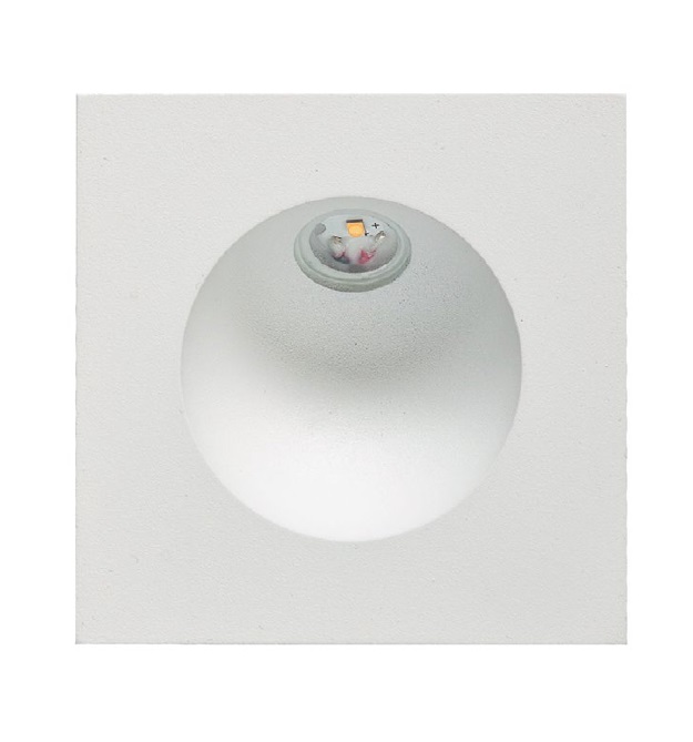 LED incasso parete bianco quadrato IP54
