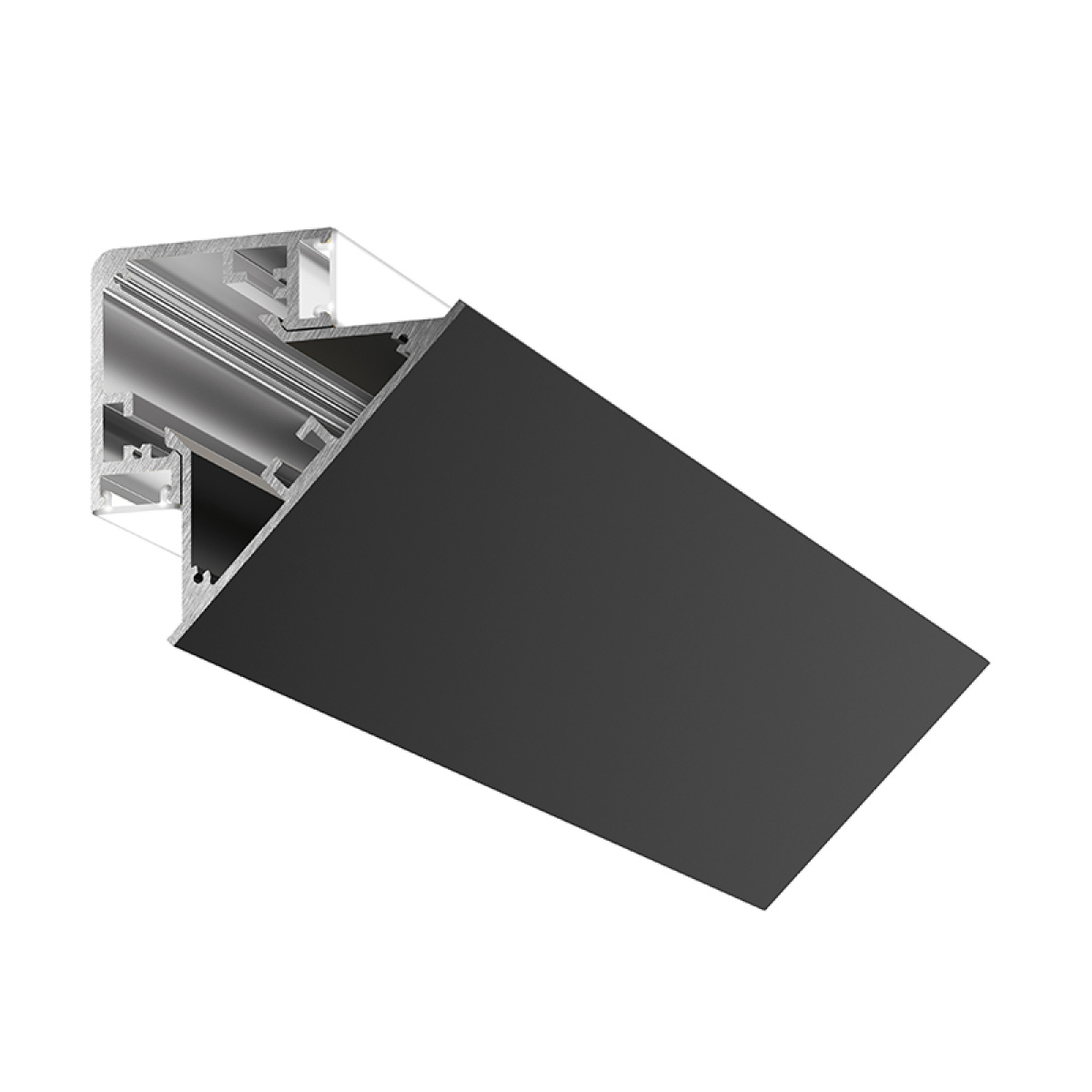 profilo angolare coprifilo 45° nero